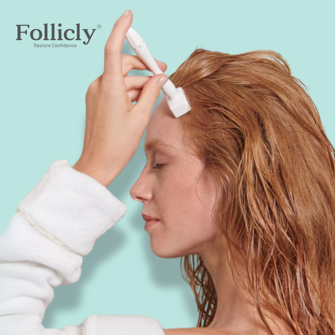 Follicly™ Derma Stamp - 140 Justerbare Titan Mikronåle